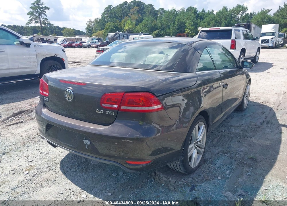 2012 VOLKSWAGEN EOS EXECUTIVE VIN: WVWFW7AH5CV003800