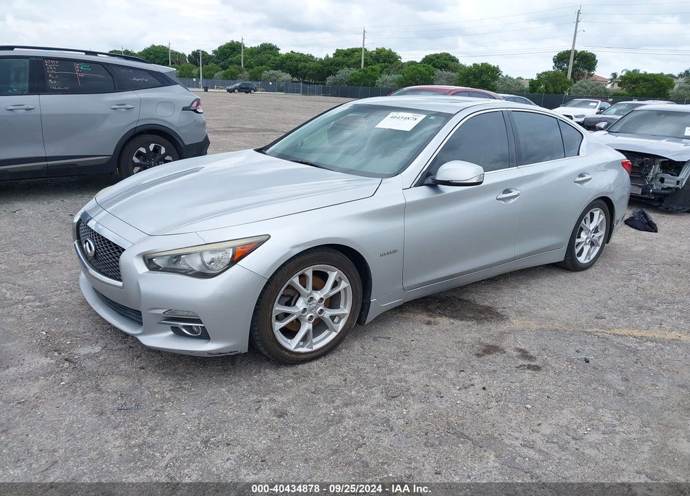 2014 INFINITI Q50 HYBRID PREMIUM VIN: JN1AV7AP0EM691916