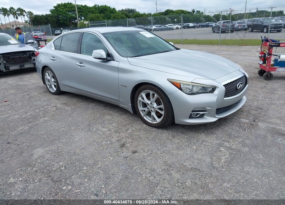 2014 INFINITI Q50 HYBRID PREMIUM VIN: JN1AV7AP0EM691916