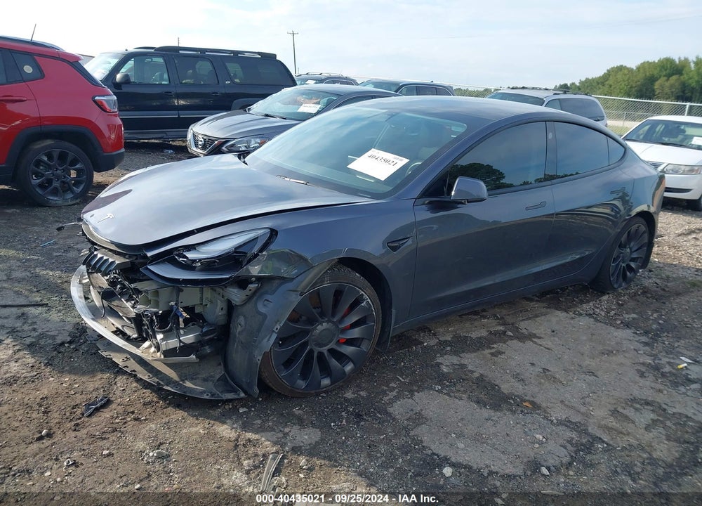 2022 TESLA MODEL 3 PERFORMANCE DUAL MOTOR ALL-WHEEL DRIVE VIN: 5YJ3E1EC8NF139180