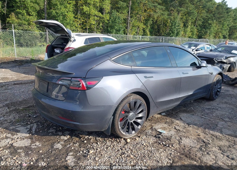 2022 TESLA MODEL 3 PERFORMANCE DUAL MOTOR ALL-WHEEL DRIVE VIN: 5YJ3E1EC8NF139180