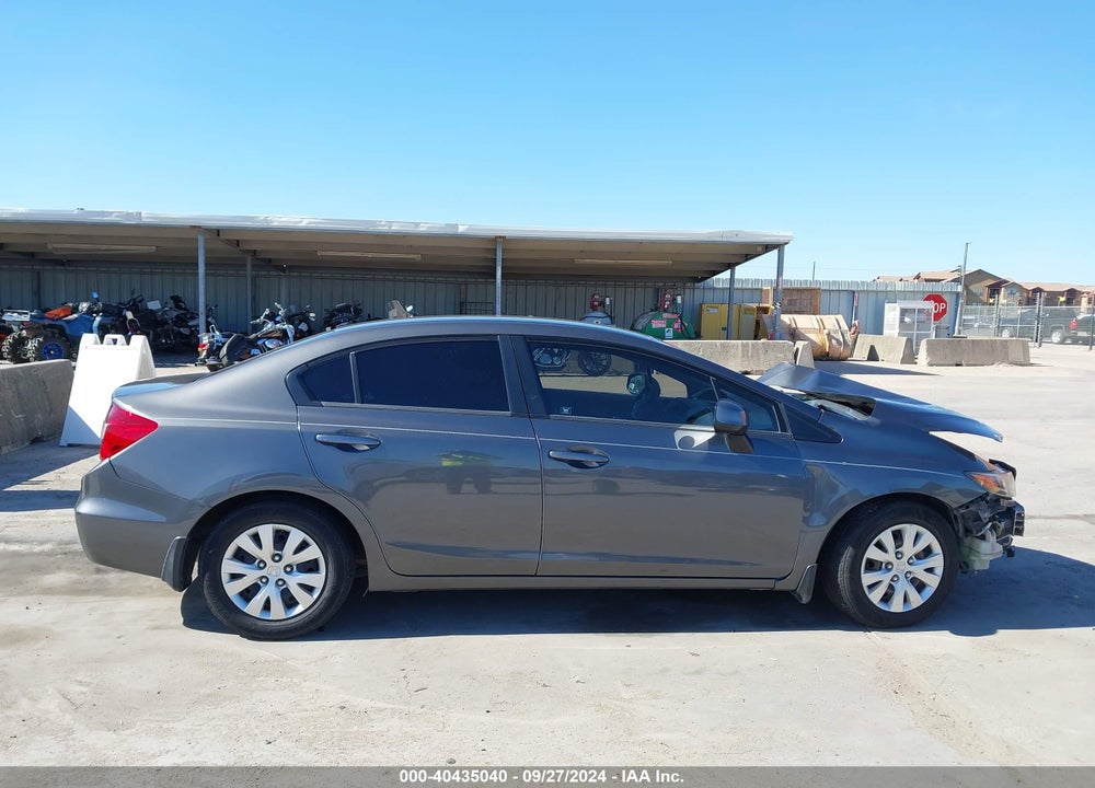 2012 HONDA CIVIC LX VIN: 2HGFB2F53CH607823