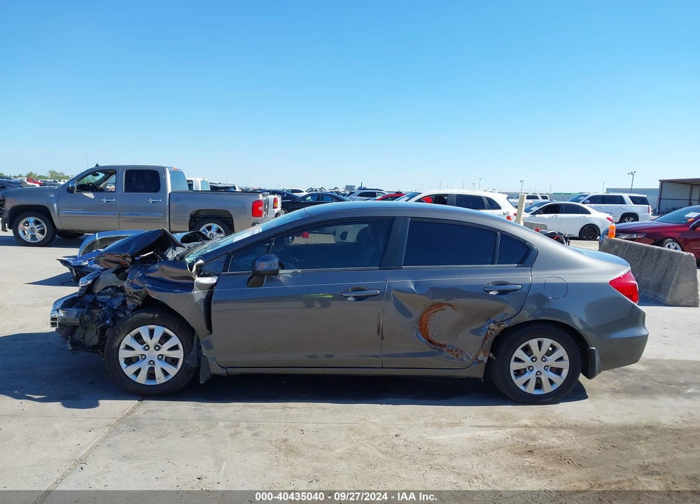 2012 HONDA CIVIC LX VIN: 2HGFB2F53CH607823
