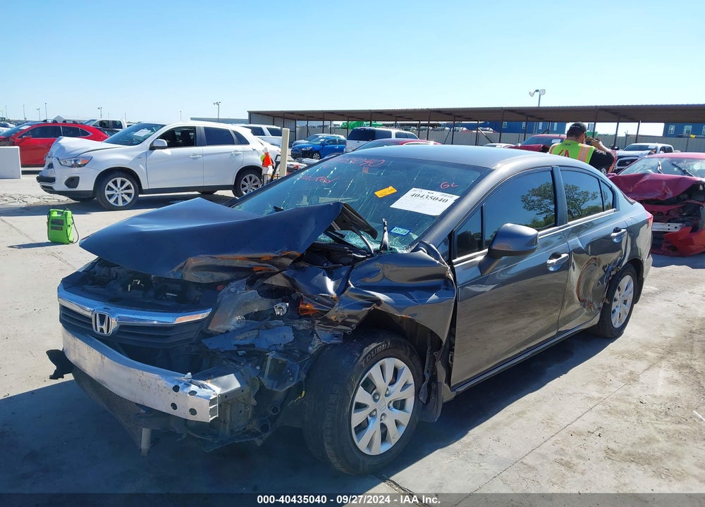 2012 HONDA CIVIC LX VIN: 2HGFB2F53CH607823