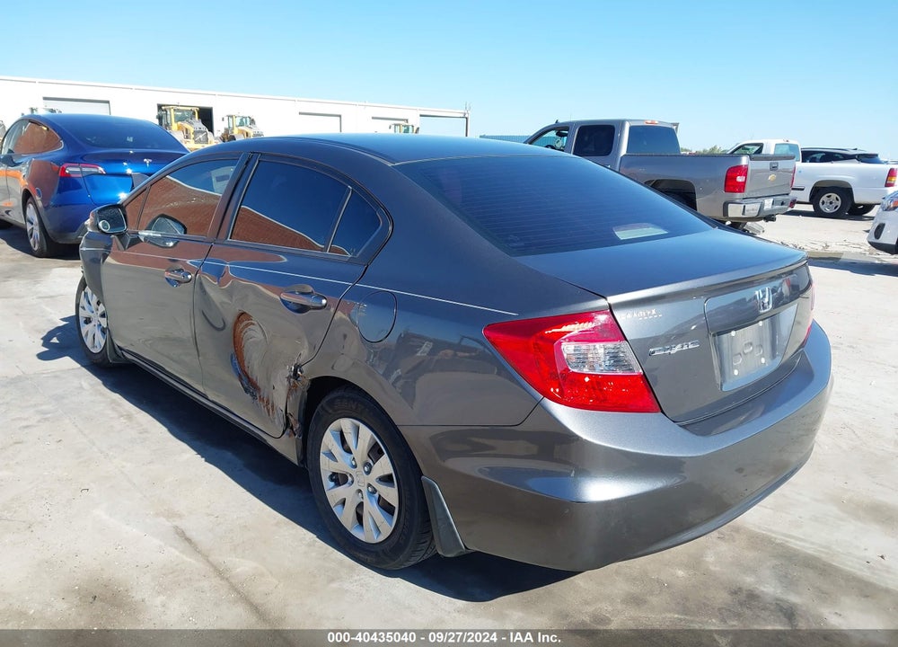 2012 HONDA CIVIC LX VIN: 2HGFB2F53CH607823