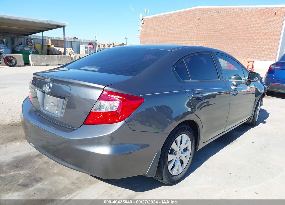 2012 HONDA CIVIC LX VIN: 2HGFB2F53CH607823