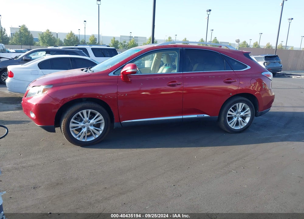 2011 LEXUS RX 450H VIN: JTJBC1BA9B2041355