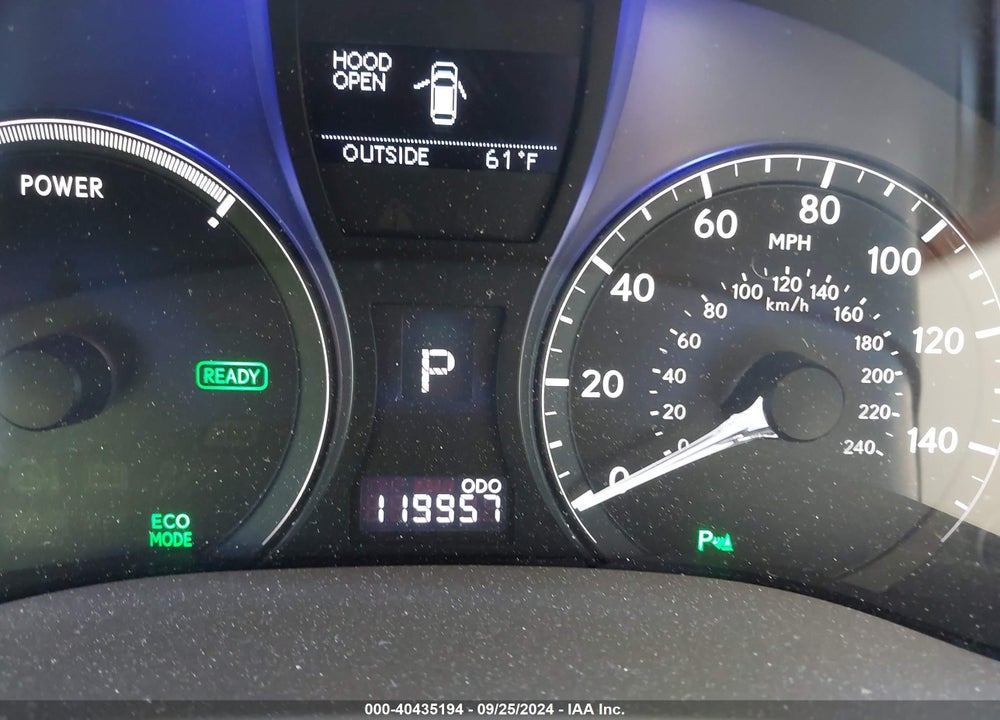 2011 LEXUS RX 450H VIN: JTJBC1BA9B2041355