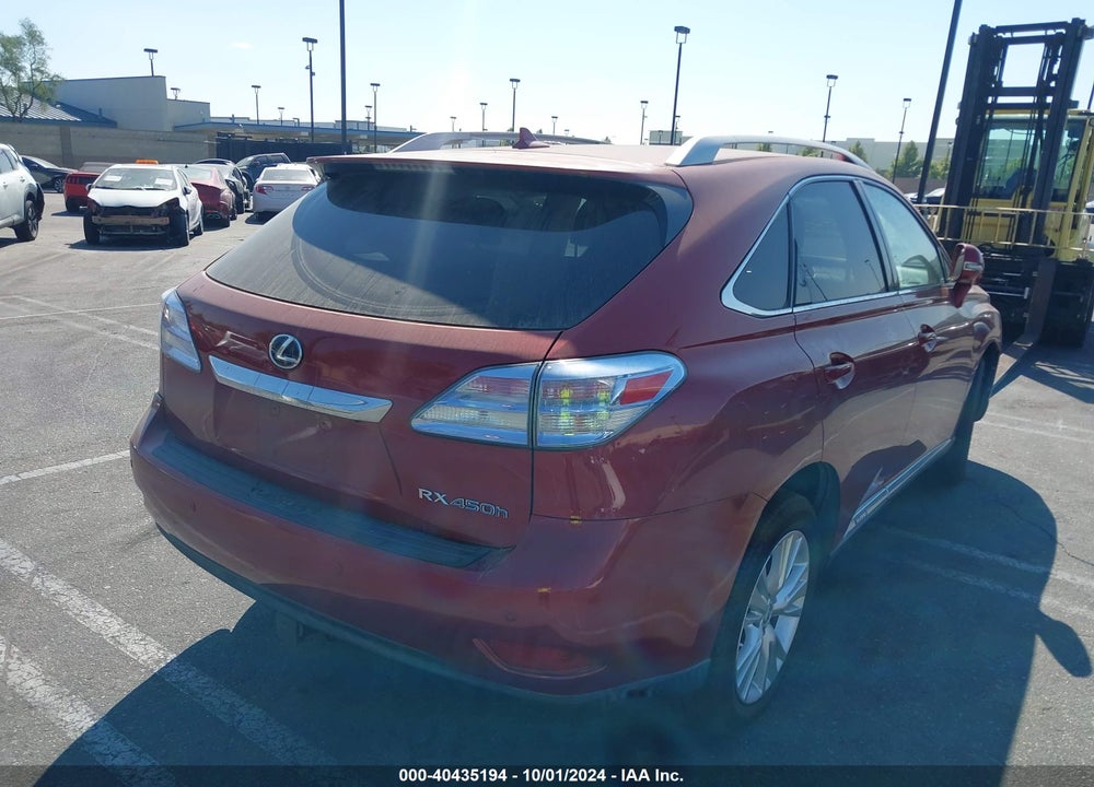 2011 LEXUS RX 450H VIN: JTJBC1BA9B2041355