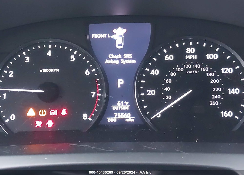 2013 LEXUS LS 460 VIN: JTHCL5EF2D5019560