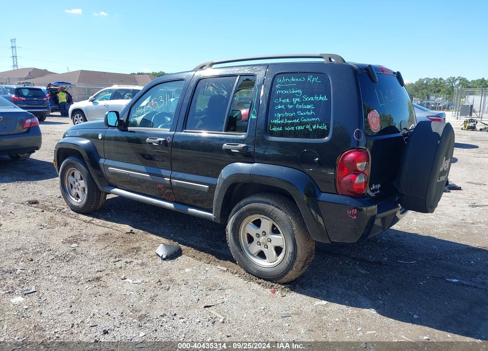 2007 JEEP LIBERTY SPORT VIN: 1J4GL48K97W702855
