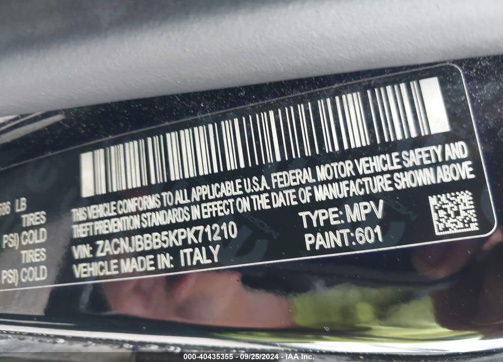 2019 JEEP RENEGADE LATITUDE 4X4 VIN: ZACNJBBB5KPK71210