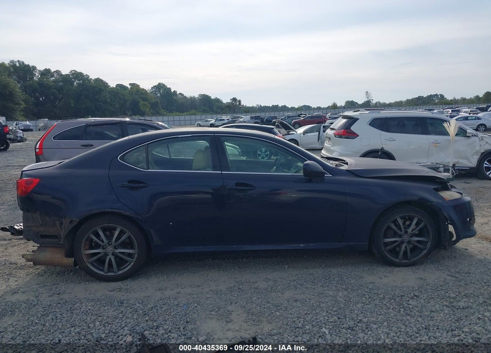 2008 LEXUS IS VIN: JTHBE262782013857