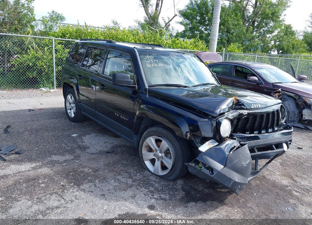 2013 JEEP PATRIOT LATITUDE VIN: 1C4NJPFA2DD102605