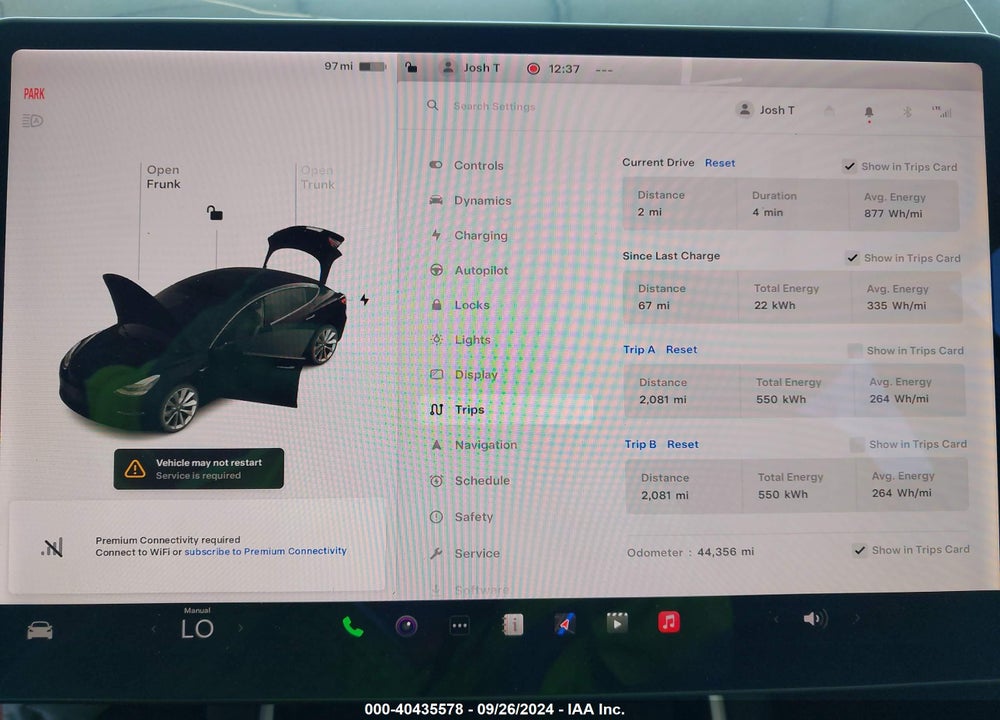 2019 TESLA MODEL 3 LONG RANGE/MID RANGE/STANDARD RANGE/STANDARD RANGE PLUS VIN: 5YJ3E1EA3KF441471