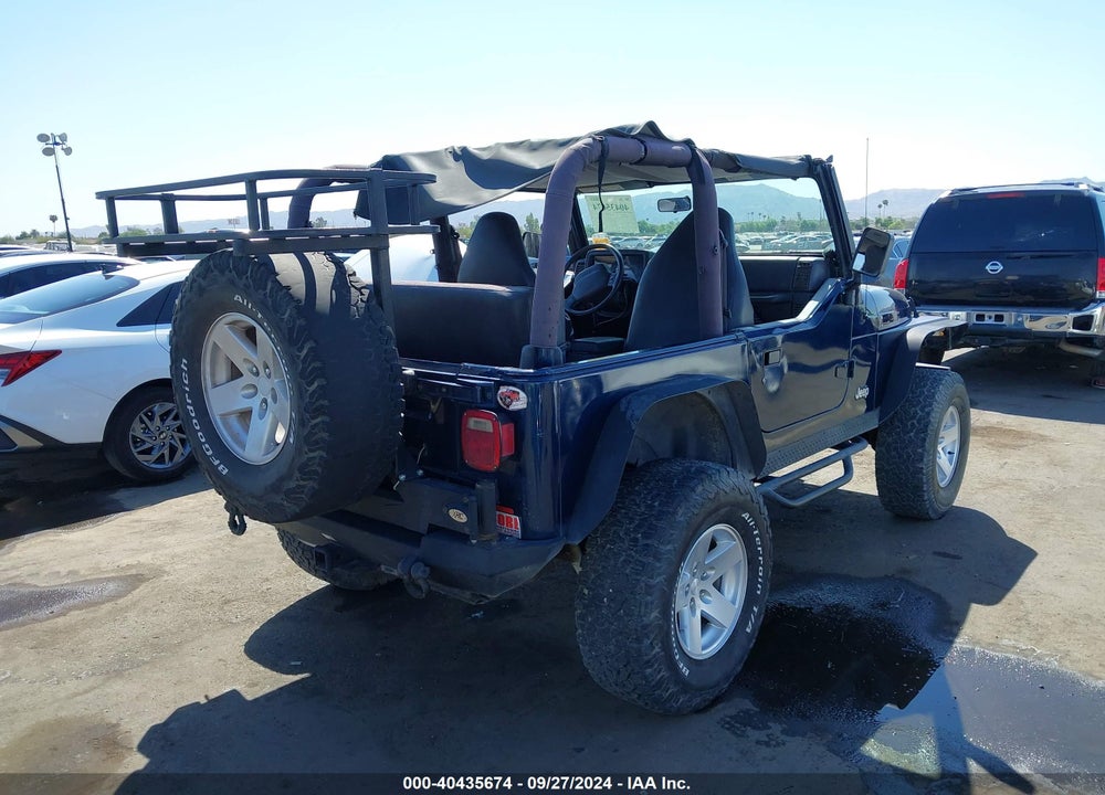 2000 JEEP WRANGLER SPORT VIN: 1J4FA49S8YP753985