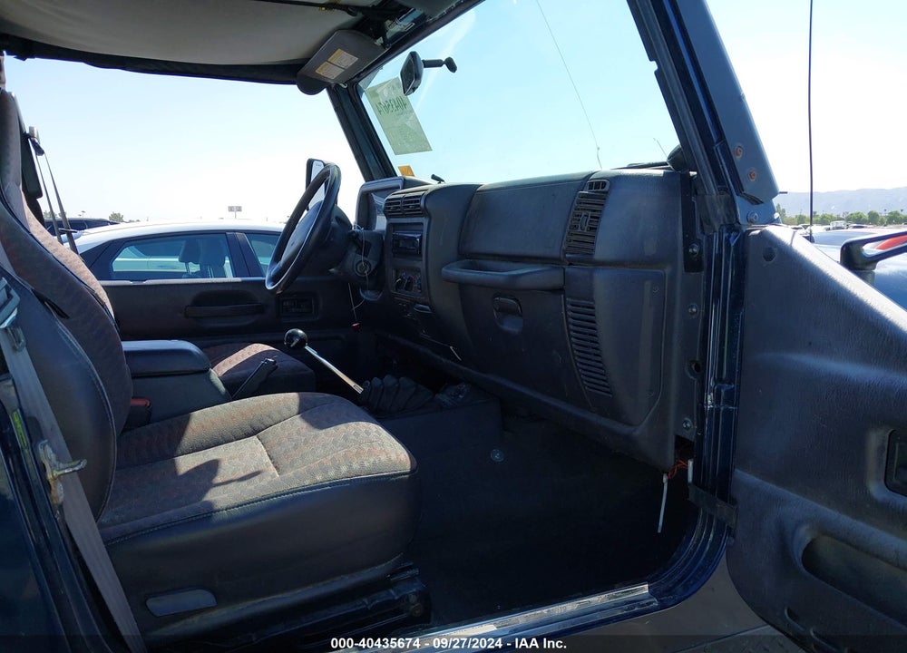 2000 JEEP WRANGLER SPORT VIN: 1J4FA49S8YP753985