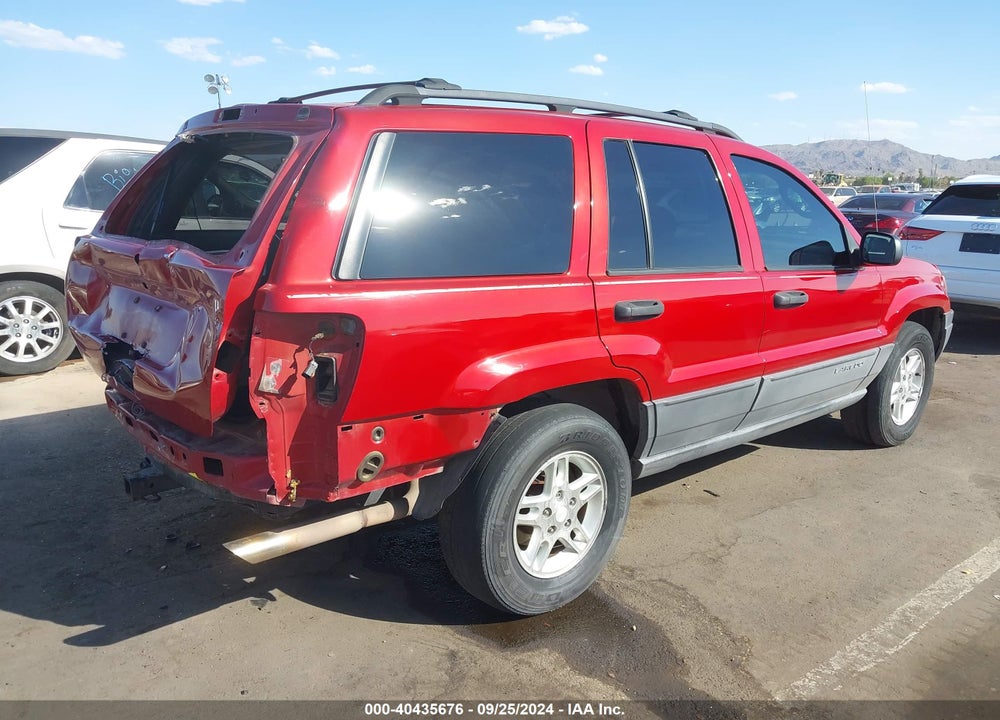 2004 JEEP GRAND CHEROKEE LAREDO VIN: 1J4GW48N04C436849