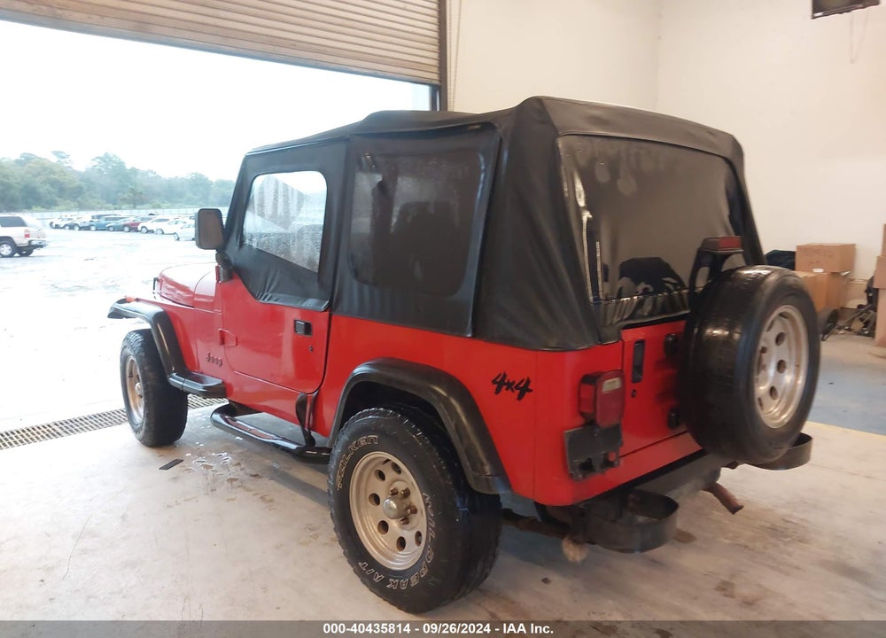 1995 JEEP WRANGLER / YJ S/RIO GRANDE VIN: 1J4FY19P5SP261797