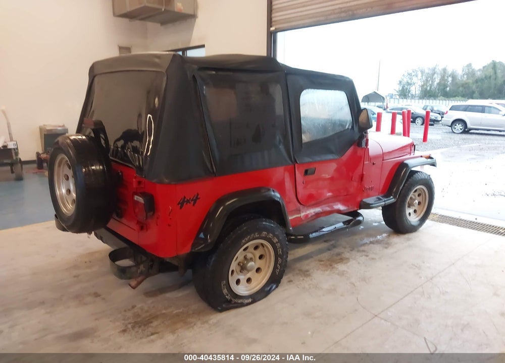 1995 JEEP WRANGLER / YJ S/RIO GRANDE VIN: 1J4FY19P5SP261797