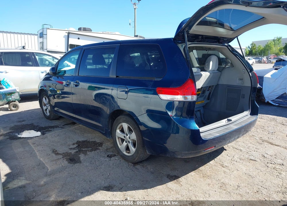 2011 TOYOTA SIENNA LE VIN: 5TDKA3DCXBS006822