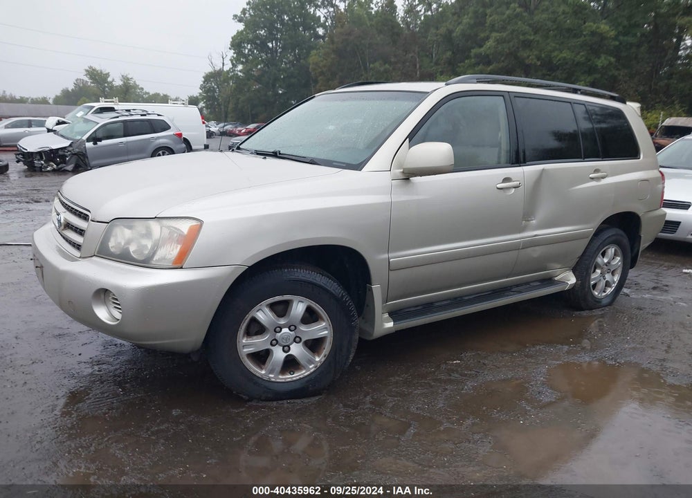 2002 TOYOTA HIGHLANDER V6 VIN: JTEHF21A720047495