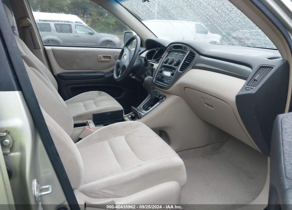 2002 TOYOTA HIGHLANDER V6 VIN: JTEHF21A720047495