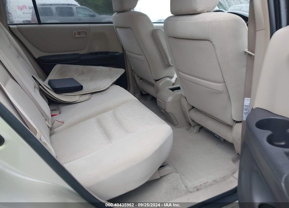 2002 TOYOTA HIGHLANDER V6 VIN: JTEHF21A720047495