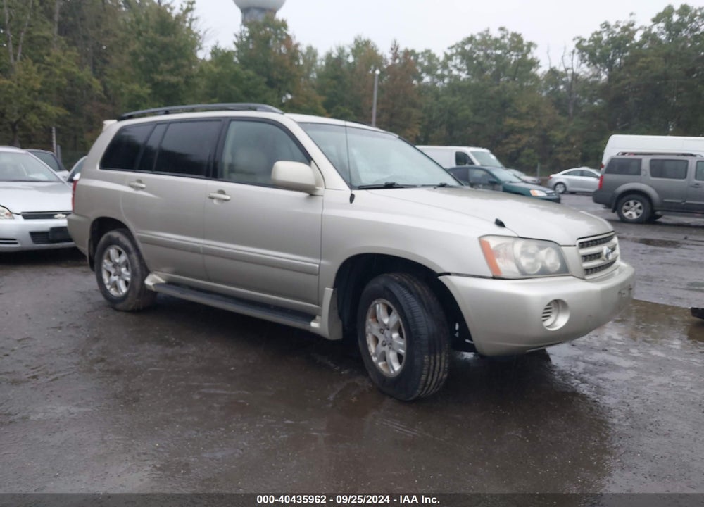 2002 TOYOTA HIGHLANDER V6 VIN: JTEHF21A720047495