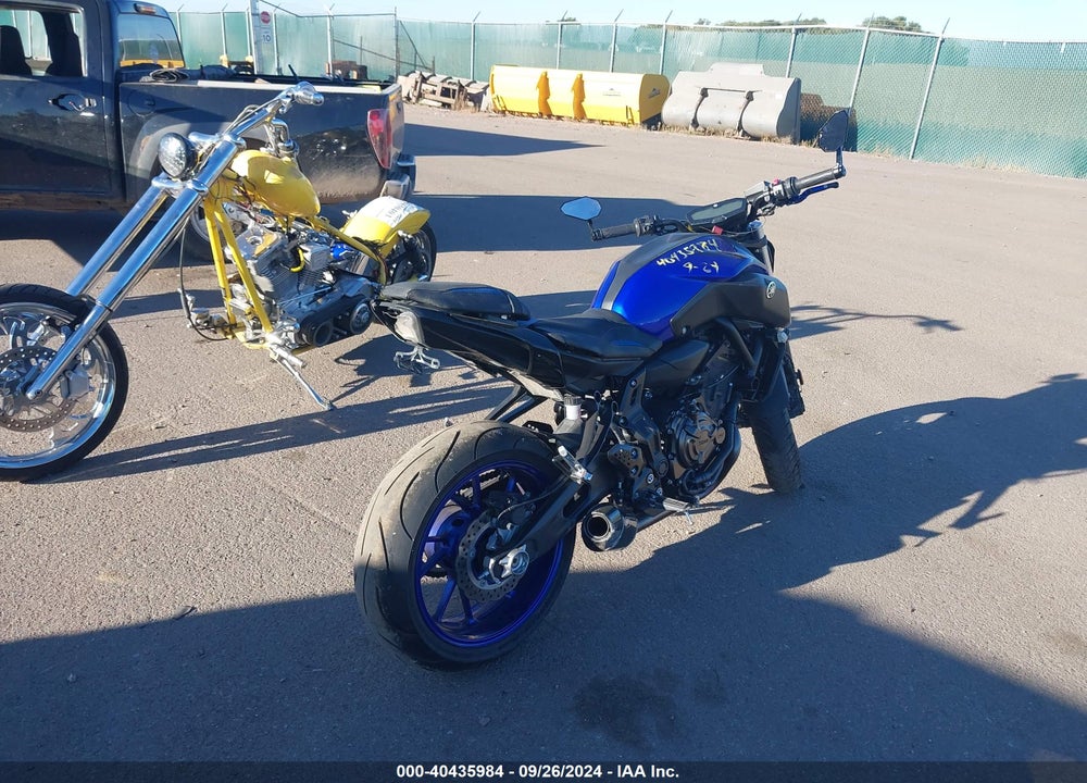 2018 YAMAHA MT07 VIN: JYARM27E6JA001315