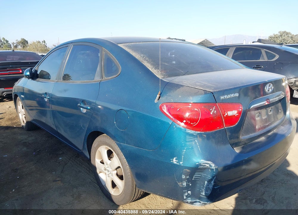 2007 HYUNDAI ELANTRA GLS/LIMITED/SE VIN: KMHDU46D87U104290