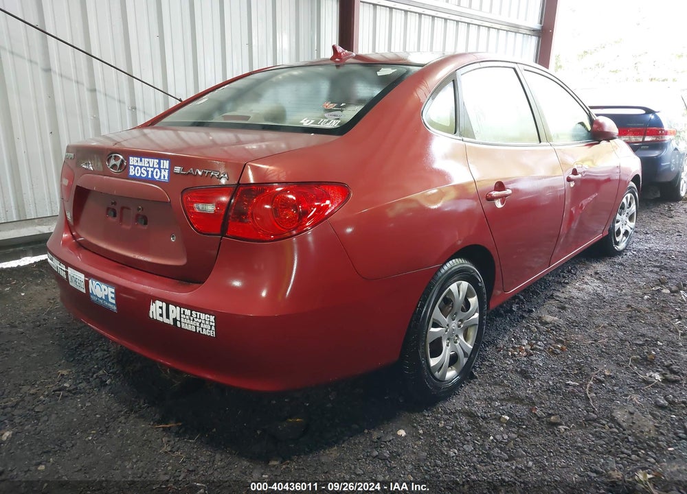 2009 HYUNDAI ELANTRA GLS VIN: KMHDU46D29U758902