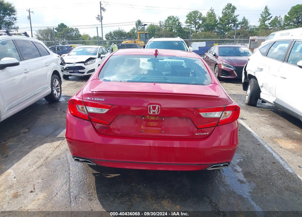 2018 HONDA ACCORD SPORT VIN: 1HGCV1F35JA212332