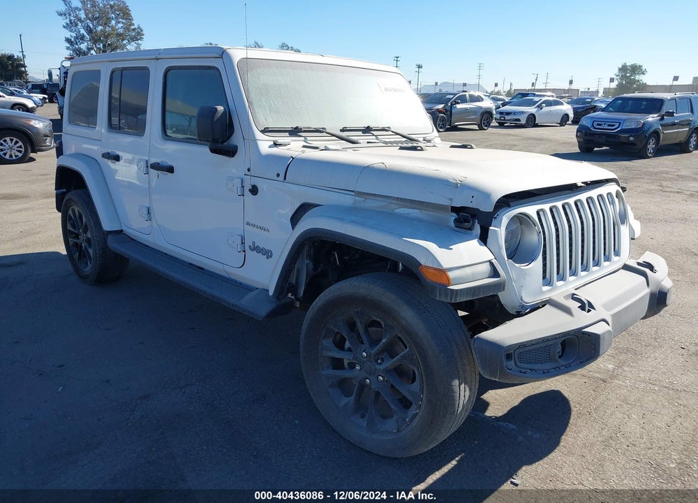 2021 JEEP WRANGLER 4XE UNLIMITED SAHARA 4X4 VIN: 1C4JJXP63MW720240
