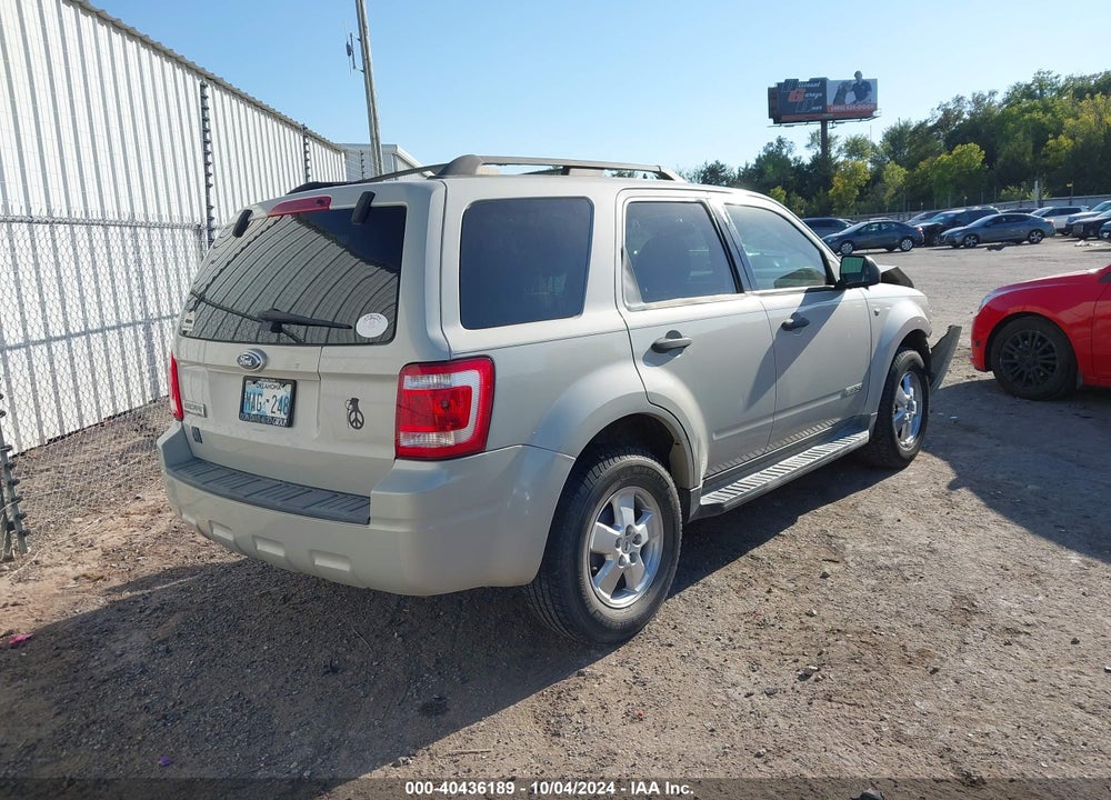 2008 FORD ESCAPE XLT VIN: 1FMCU03118KA21277
