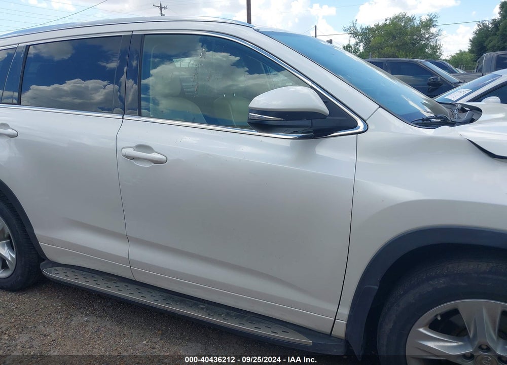 2016 TOYOTA HIGHLANDER LIMITED V6 VIN: 5TDYKRFH4GS170156