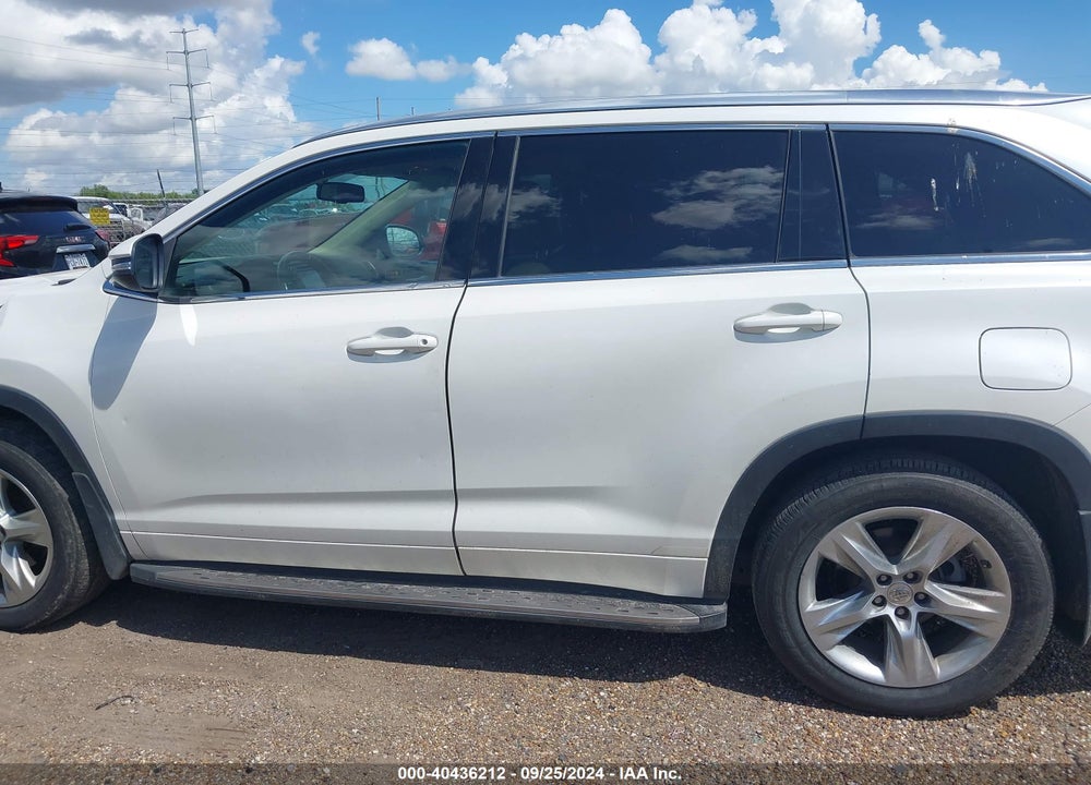 2016 TOYOTA HIGHLANDER LIMITED V6 VIN: 5TDYKRFH4GS170156