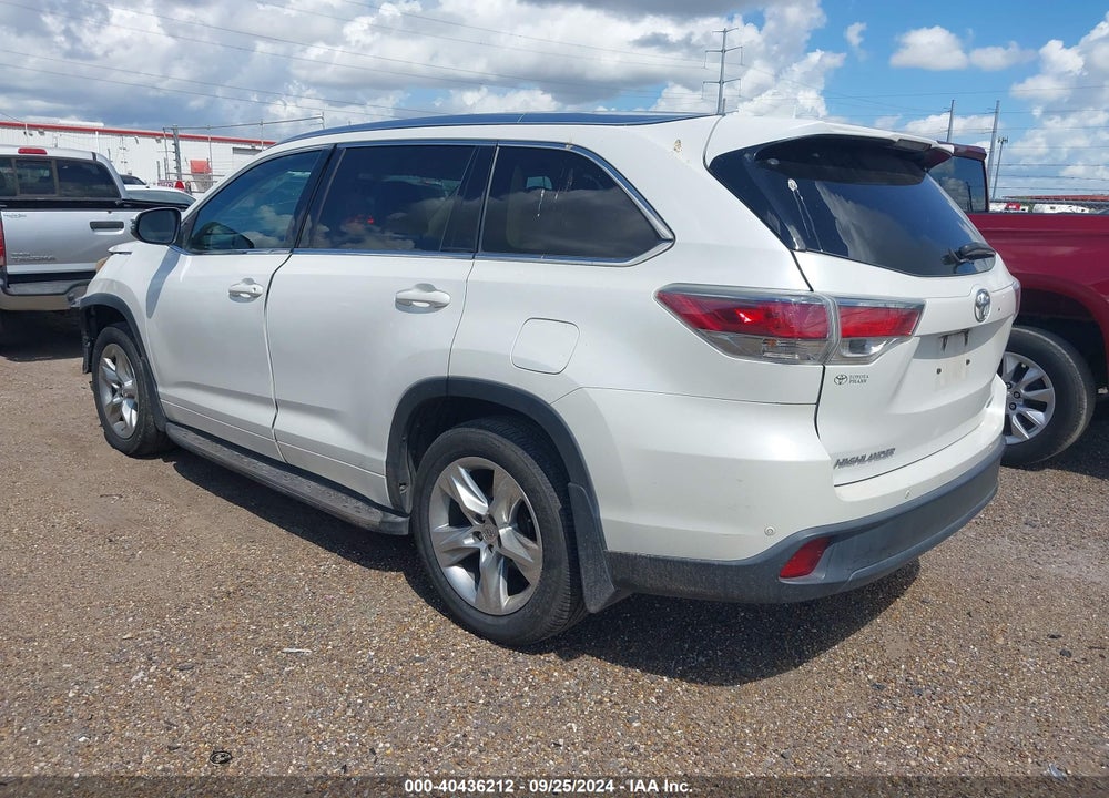 2016 TOYOTA HIGHLANDER LIMITED V6 VIN: 5TDYKRFH4GS170156
