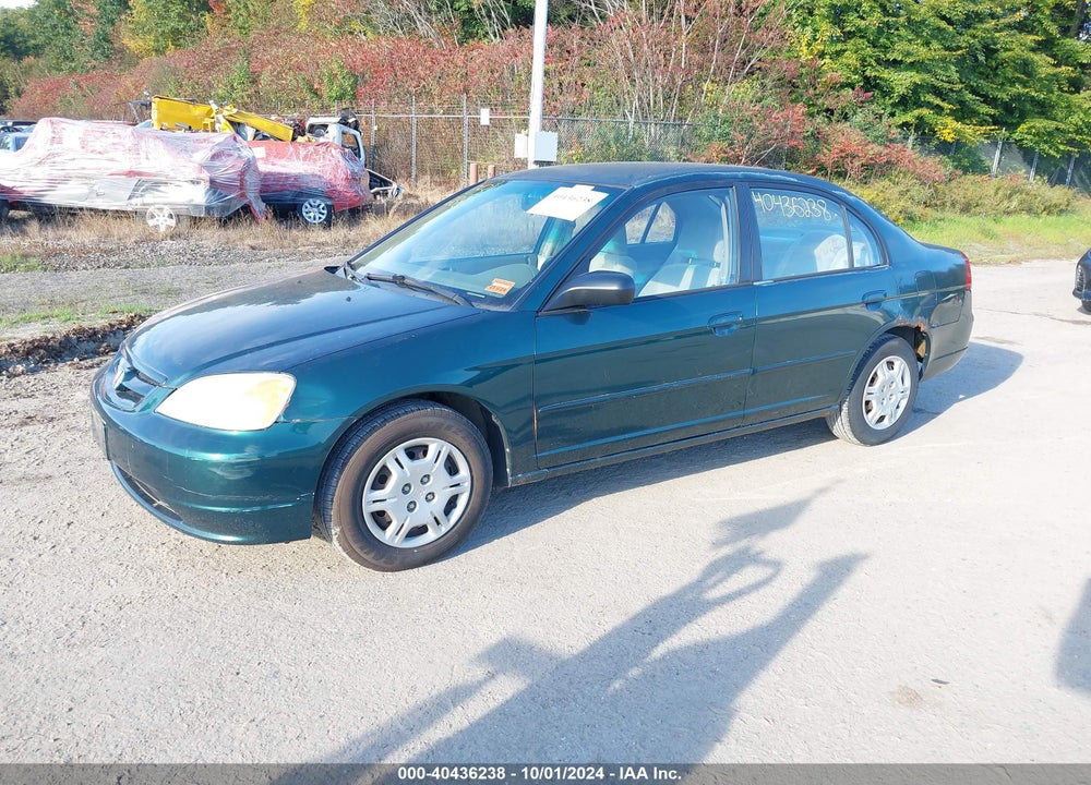 2002 HONDA CIVIC LX VIN: 2HGES16552H569242