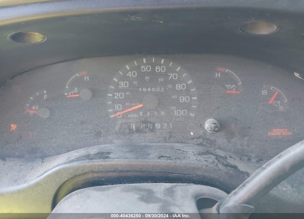1998 FORD E-250 COMMERCIAL/RECREATIONAL VIN: 1FTNE24L5WHA07964