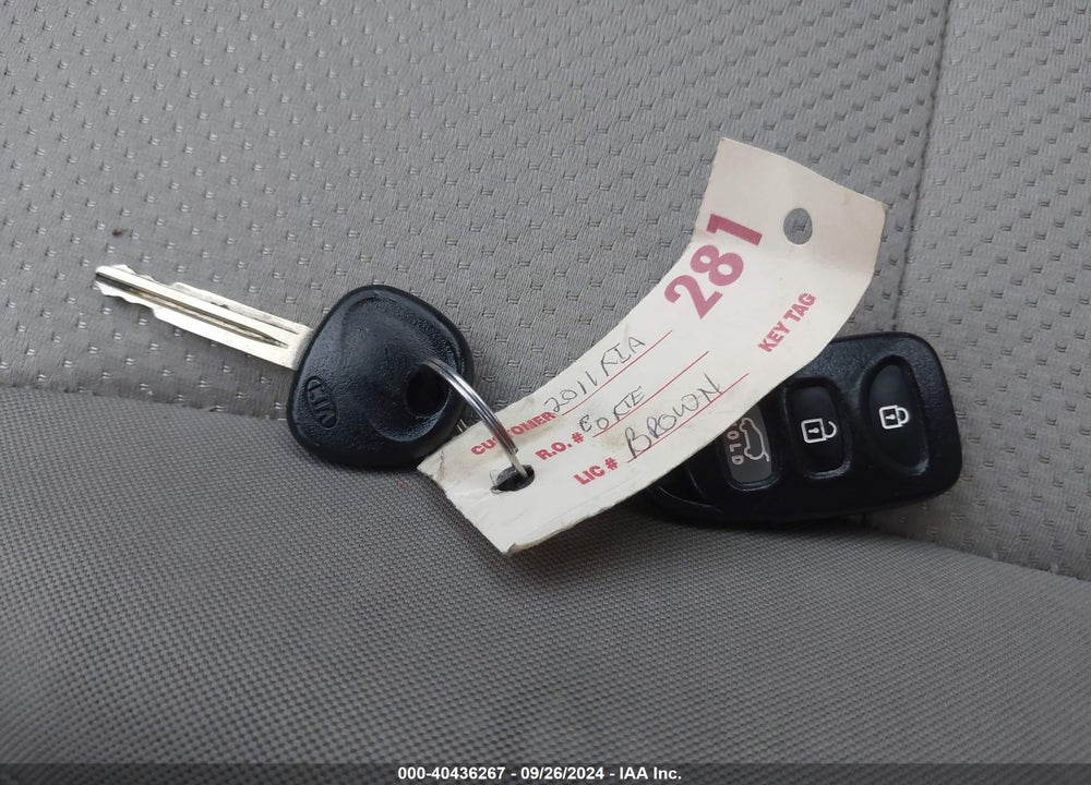 2011 KIA FORTE EX VIN: KNAFU5A24B5324454