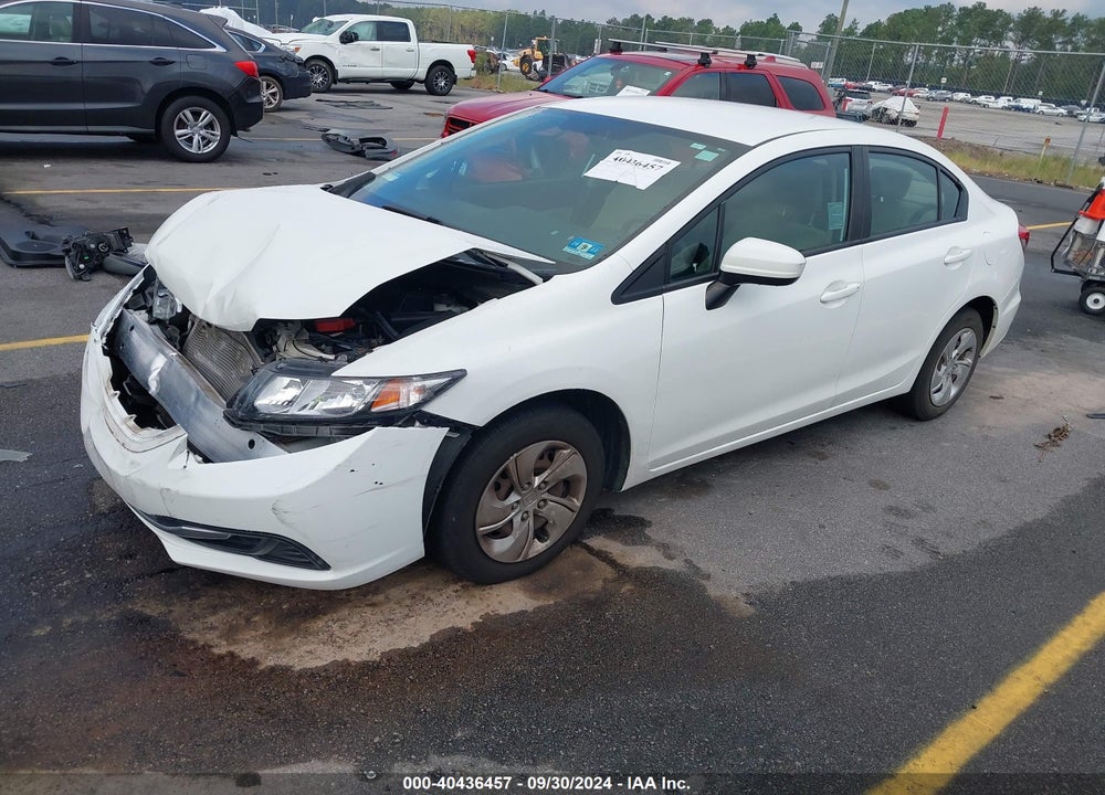 2014 HONDA CIVIC LX VIN: 19XFB2F5XEE256230