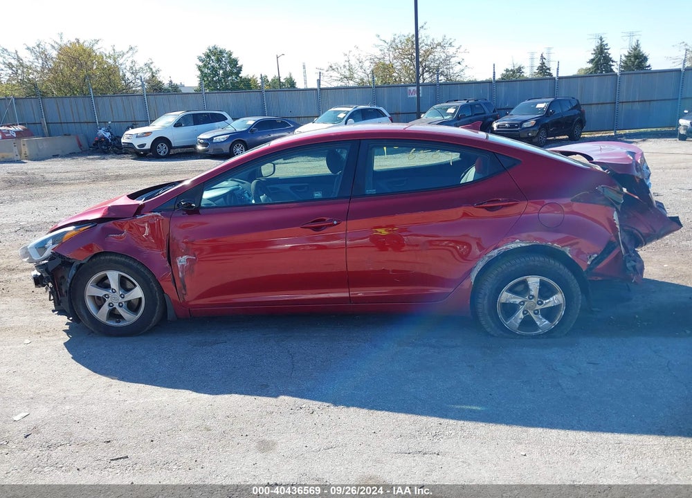 2015 HYUNDAI ELANTRA SE VIN: 5NPDH4AE0FH609905