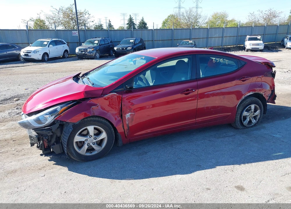 2015 HYUNDAI ELANTRA SE VIN: 5NPDH4AE0FH609905