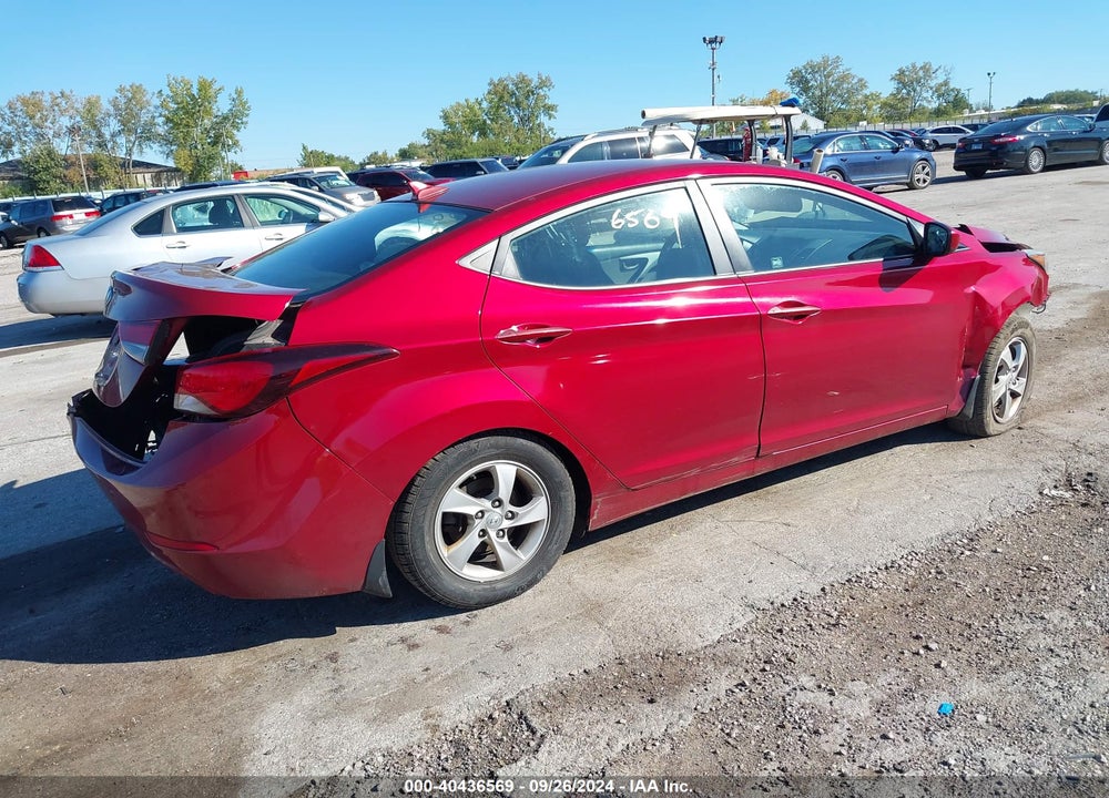 2015 HYUNDAI ELANTRA SE VIN: 5NPDH4AE0FH609905