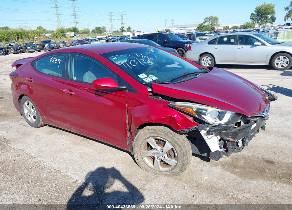 2015 HYUNDAI ELANTRA SE VIN: 5NPDH4AE0FH609905