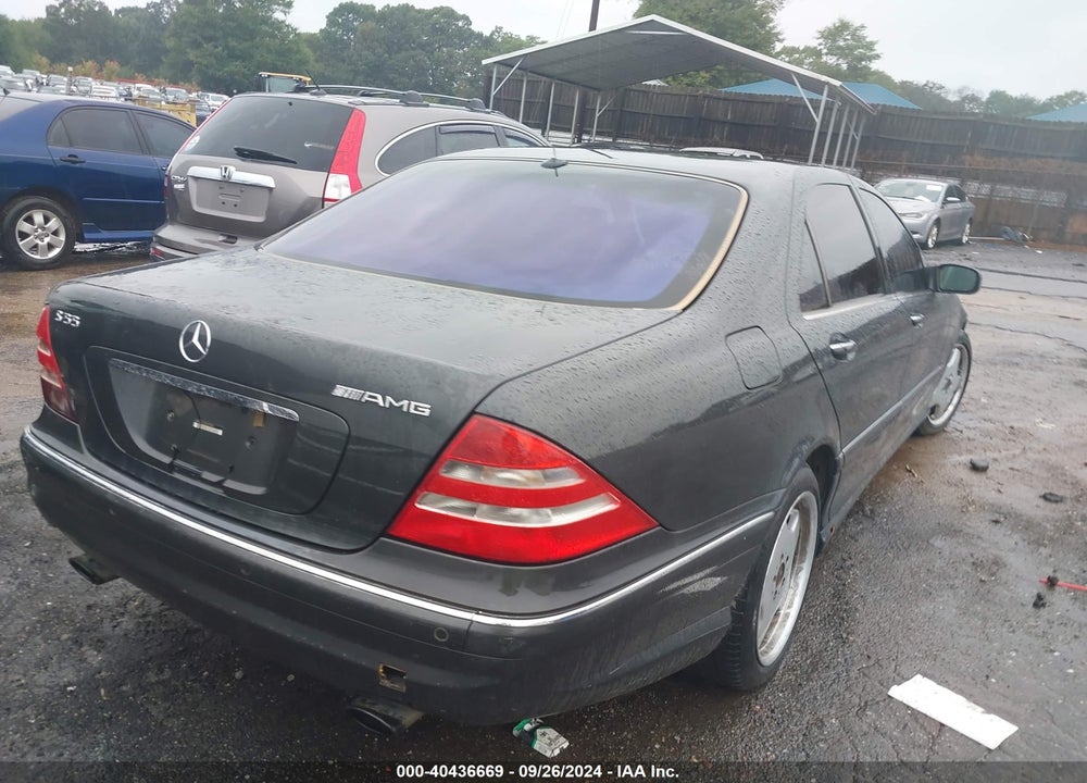 2002 MERCEDES-BENZ S 55 AMG VIN: WDBNG73J02A250963