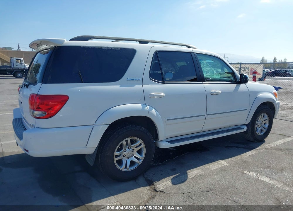 2007 TOYOTA SEQUOIA LIMITED V8 VIN: 5TDZT38A37S286415