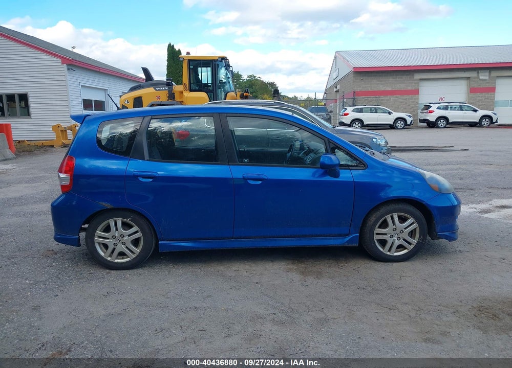 2008 HONDA FIT SPORT VIN: JHMGD37628S026077