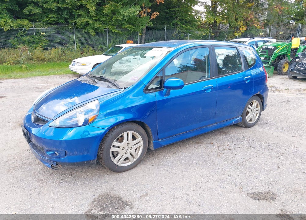 2008 HONDA FIT SPORT VIN: JHMGD37628S026077